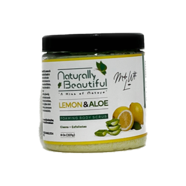 Naturally Beautiful Foaming Body Scrub Lemon & Aloe