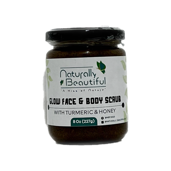 Naturally Beautiful Glow Face & Body Scrub Tumeric & Honey