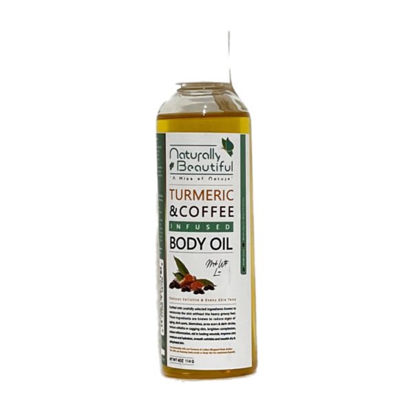 Naturally Beautiful Tumeric & Coffee Infused Body Oil